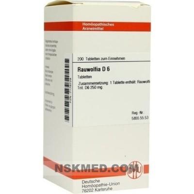 RAUWOLFIA D 6 Tabletten 200 St