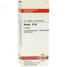 RUMEX D 30 Tabletten 80 St