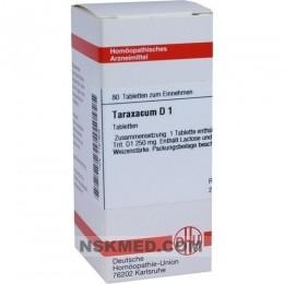 TARAXACUM D 1 Tabletten 80 St