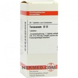 TARAXACUM D 12 Tabletten 80 St