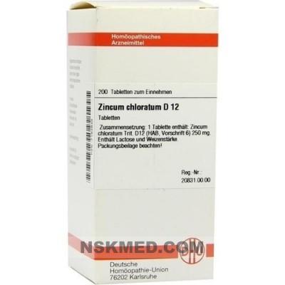 ZINCUM CHLORATUM D 12 Tabletten 200 St