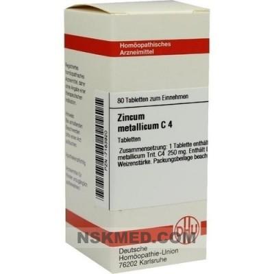 ZINCUM METALLICUM C 4 Tabletten 80 St
