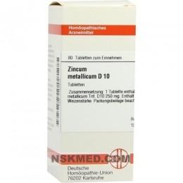 ZINCUM METALLICUM D 10 Tabletten 80 St