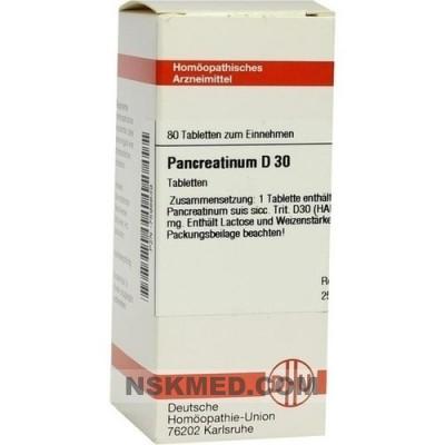 PANCREATINUM SUIS D 30 Tabletten 80 St