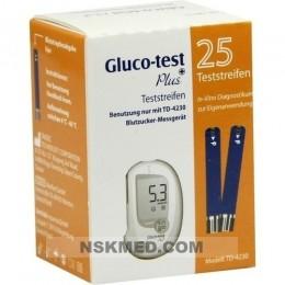 GLUCO TEST Plus Blutzuckerteststreifen 25 St