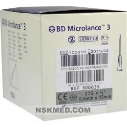 BD MICROLANCE 3 Sonderkanüle 27 G 1/2 0,4x13 mm 100 St