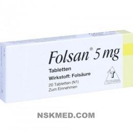 FOLSAN 5 mg Tabletten 20 St