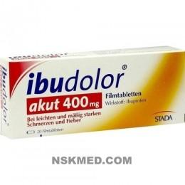 Ибудолор Акут 400 мг таблетки покрытые оболочкой (IBUDOLOR akut 400 mg Filmtabletten) 20 St