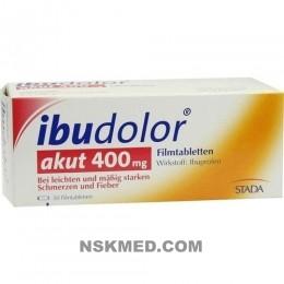 Ибудолор Акут 400 мг таблетки покрытые оболочкой (IBUDOLOR akut 400 mg Filmtabletten) 50 St