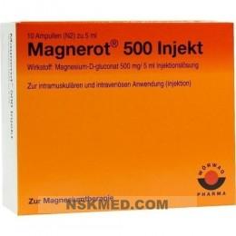 MAGNEROT 500 Injekt Ampullen 10X5 ml