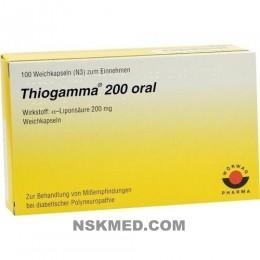 THIOGAMMA 200 oral Weichkapseln 100 St