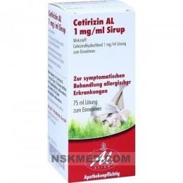 CETIRIZIN AL 1 mg/ml Sirup 75 ml