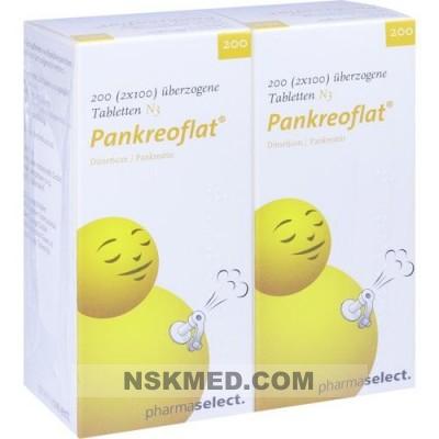 Панкреофлат таблетки покрытые оболочкой (PANKREOFLAT überzogene Tabletten) 200 St