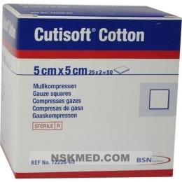 CUTISOFT Cotton Kompr.5x5 cm steril 25X2 St