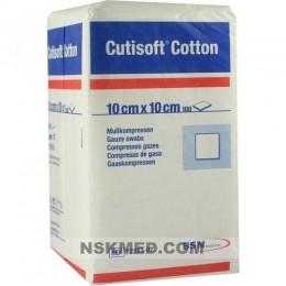 CUTISOFT Cotton Kompr.10x10 cm unster.12fach 100 St
