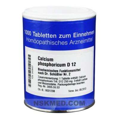 BIOCHEMIE 2 Calcium phosphoricum D 12 Tabletten 1000 St