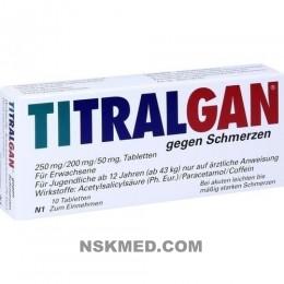 TITRALGAN Tabletten gegen Schmerzen 10 St
