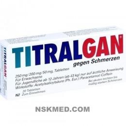 TITRALGAN Tabletten gegen Schmerzen 20 St