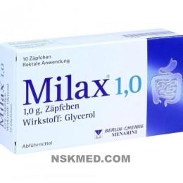 MILAX 1,0 Suppositorien 10 St