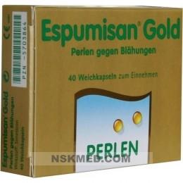 ESPUMISAN Gold Perlen gegen Blähungen 40 St