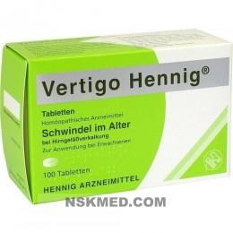 VERTIGO HENNIG Tabletten 100 St