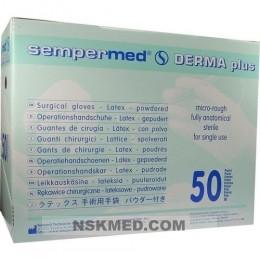 SEMPERMED Derma Plus OP-Handsch.ster.gep.Gr.7,5 ws 50X2 St