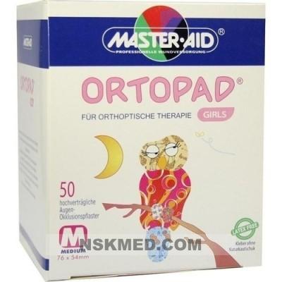 ORTOPAD for girls medium Augenokklusionspflaster 50 St