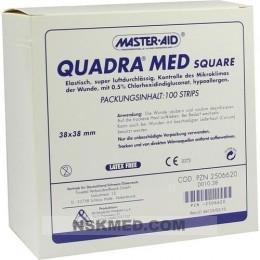 QUADRA MED square 38x38 mm Strips Master Aid 100 St