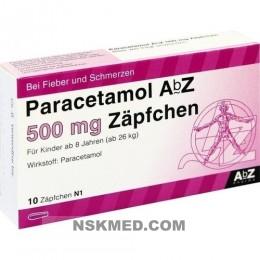 PARACETAMOL AbZ 500 mg Zäpfchen 10 St