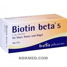 BIOTIN BETA 5 Tabletten 100 St
