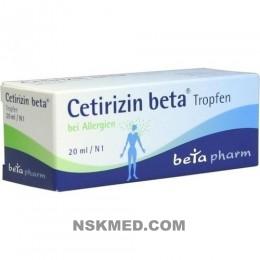 CETIRIZIN beta Tropfen zum Einnehmen 20 ml