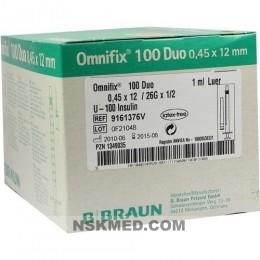 OMNIFIX Duo 100 Insulinspr.1 ml 100X1 ml