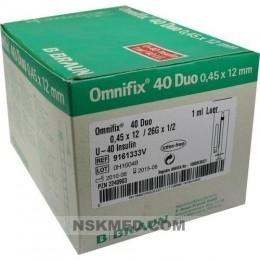 OMNIFIX Duo 40 Insulinspr.1 ml 100X1 ml