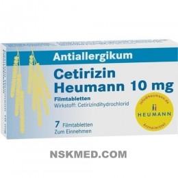 CETIRIZIN Heumann 10 mg Filmtabletten 7 St
