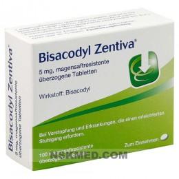 BISACODYL Zentiva magensaftresistente Tabletten 100 St
