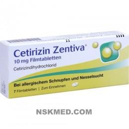 CETIRIZIN Zentiva 10 mg Filmtabletten 7 St