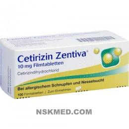 CETIRIZIN Zentiva 10 mg Filmtabletten 100 St