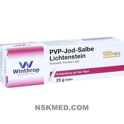 ПВП-Йод мазь (PVP JOD) Salbe Lichtenstein 25 g