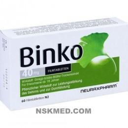 BINKO 40 mg Filmtabletten 60 St