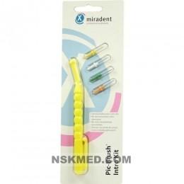 MIRADENT Interd.PIC-Brush Intro Kit gelb 1Hal.+4B. 1 St