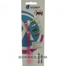 MIRADENT Interd.PIC-Brush Intro Kit pink tra.1H+4B 1 St
