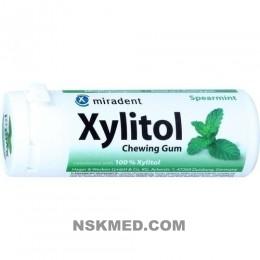 MIRADENT Zahnpflegekaugummi Xylitol Spearmint 30 St