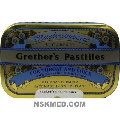 GRETHERS Blackcurrant Silber zf.Past.Dose 110 g