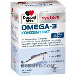 DOPPELHERZ Omega-3 Konzentrat system Kapseln 60 St