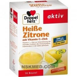 DOPPELHERZ heiße Zitrone Vitamin C+Zink Granulat 10 St