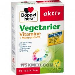 DOPPELHERZ Vegetarier Vitamine+Mineralstoffe Tabl. 30 St