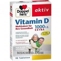 Доппельгерц таблетки (DOPPELHERZ) Vitamin D 1.000 I.E. EXTRA Tabletten 90 St