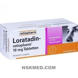 LORATADIN ratiopharm 10 mg Tabletten 100 St