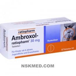 AMBROXOL ratiopharm 30 mg Hustenlöser Tabletten 50 St