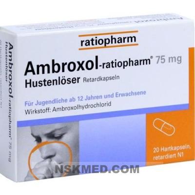AMBROXOL ratiopharm 75 mg Hustenlöser Retardkaps. 20 St